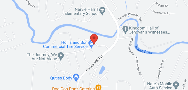 map of 3949 Chimney Ridge Drive